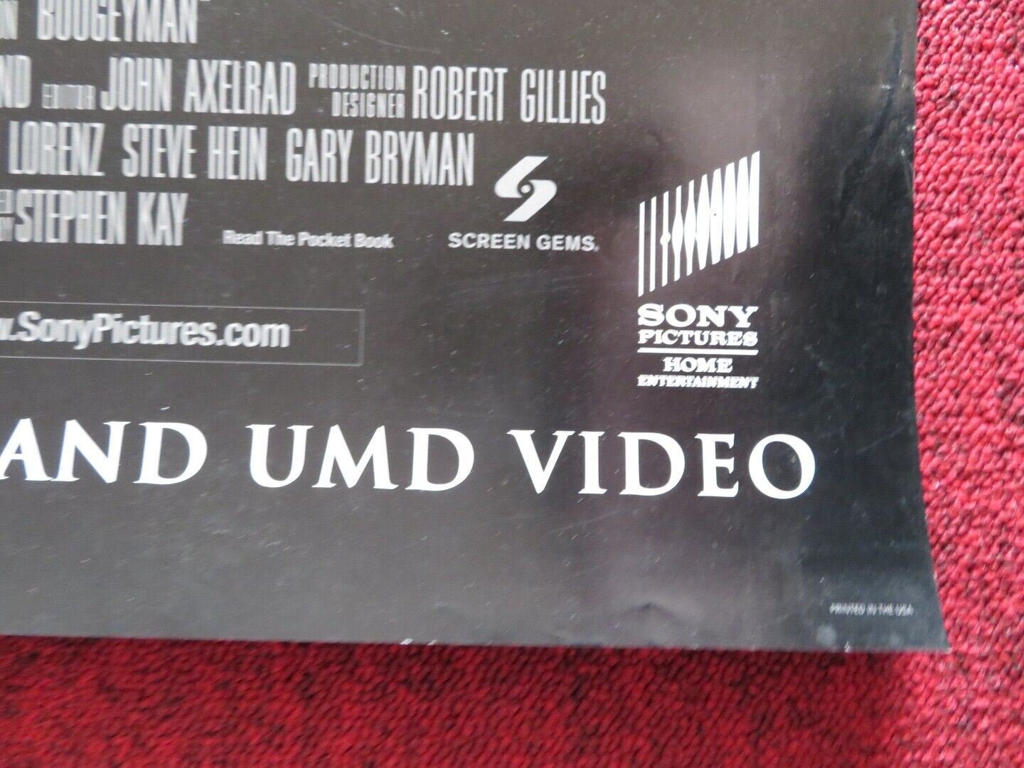 BOOGEYMAN VHS DVD US ONE SHEET POSTER ROLLED BARRY WATSON EMILY DESCHANEL 2004 Movie posters