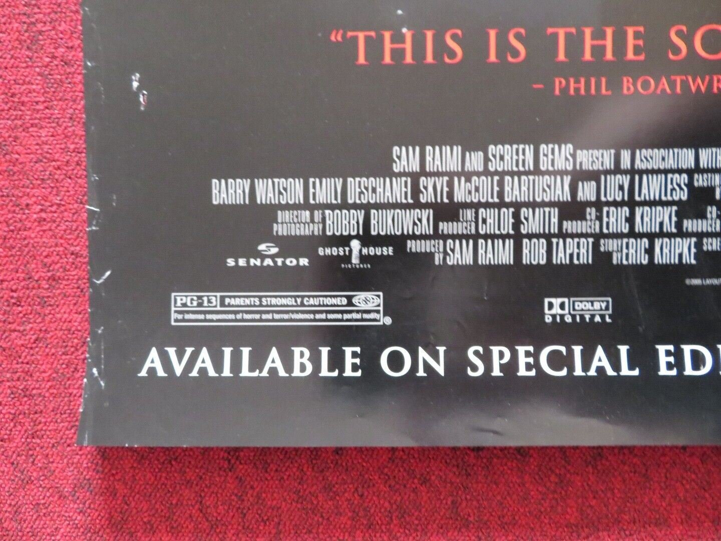 BOOGEYMAN VHS DVD US ONE SHEET POSTER ROLLED BARRY WATSON EMILY DESCHANEL 2004 Movie posters