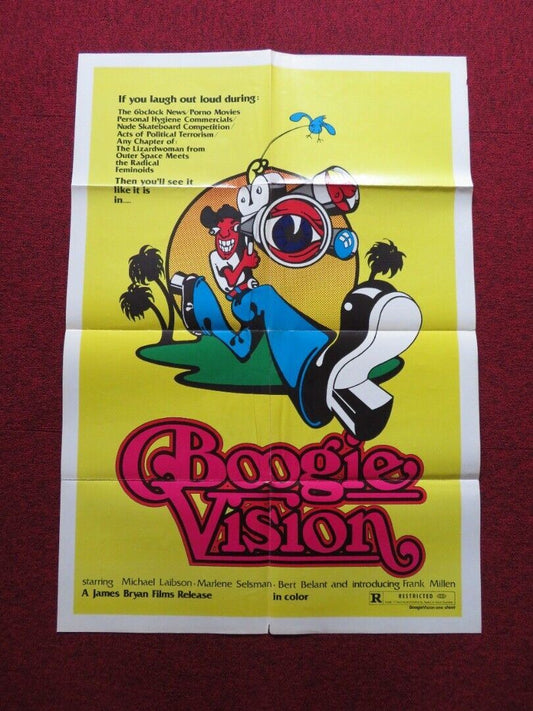 BOOGIEVISION FOLDED US ONE SHEET POSTER BERT BELANT MICHAEL BLAKNEY 1977 Movie posters