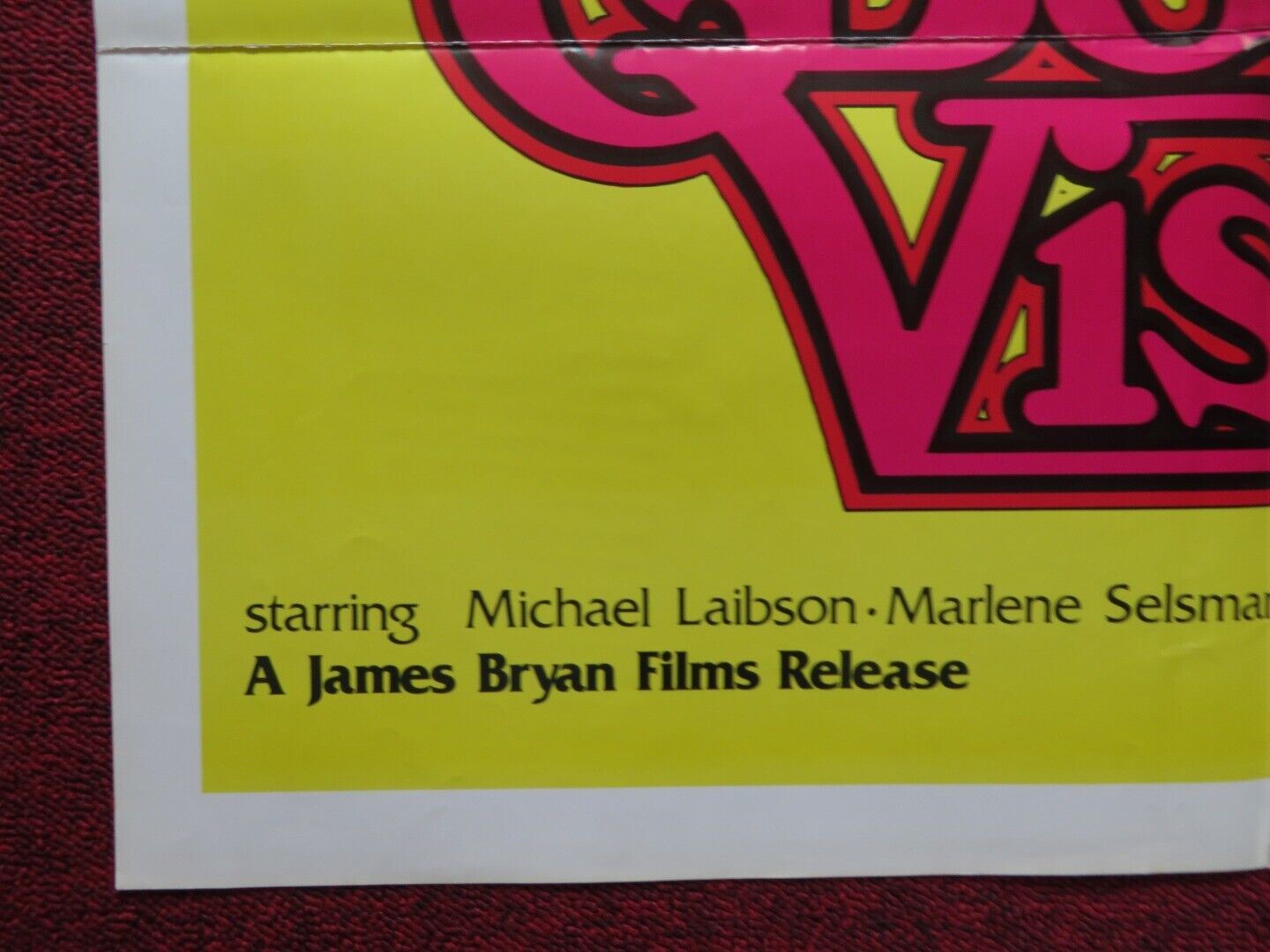 BOOGIEVISION FOLDED US ONE SHEET POSTER BERT BELANT MICHAEL BLAKNEY 1977 Movie posters