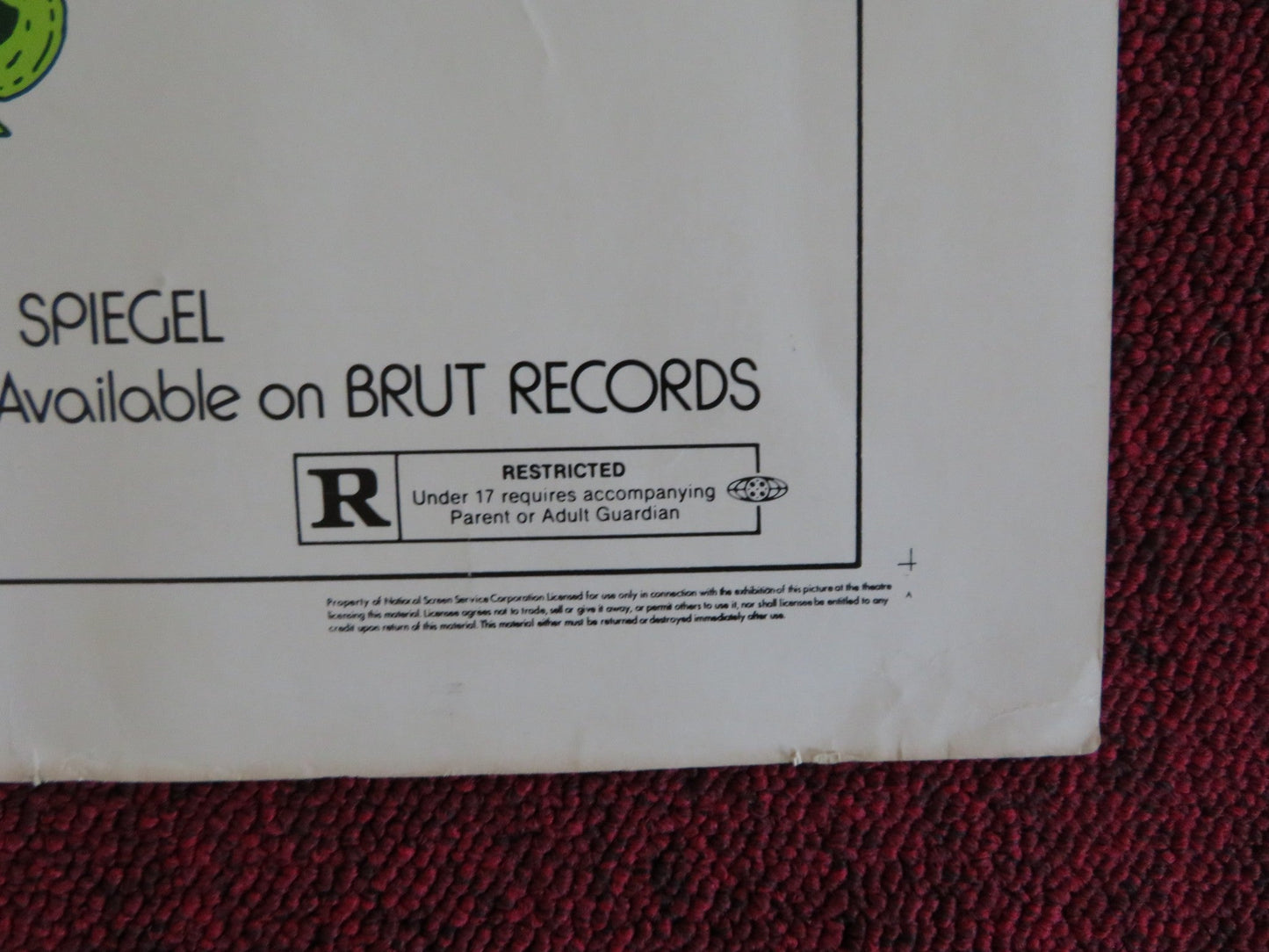 BOOK OF NUMBERS US HALF SHEET (22"x 28") POSTER RAYMOND ST. JACQUES PAYNE 1973 Rendezvous Cinema Movie posters