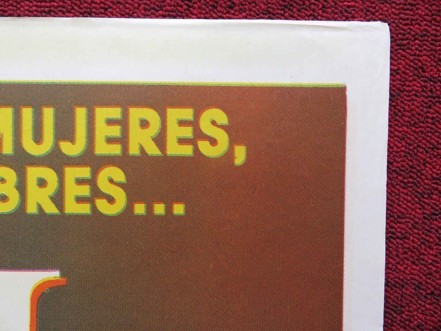 BOOM BOOM SPANISH ONE SHEET FOLDED POSTER VIKTOR LAZIO SERGI MATEU 1990 Movie posters