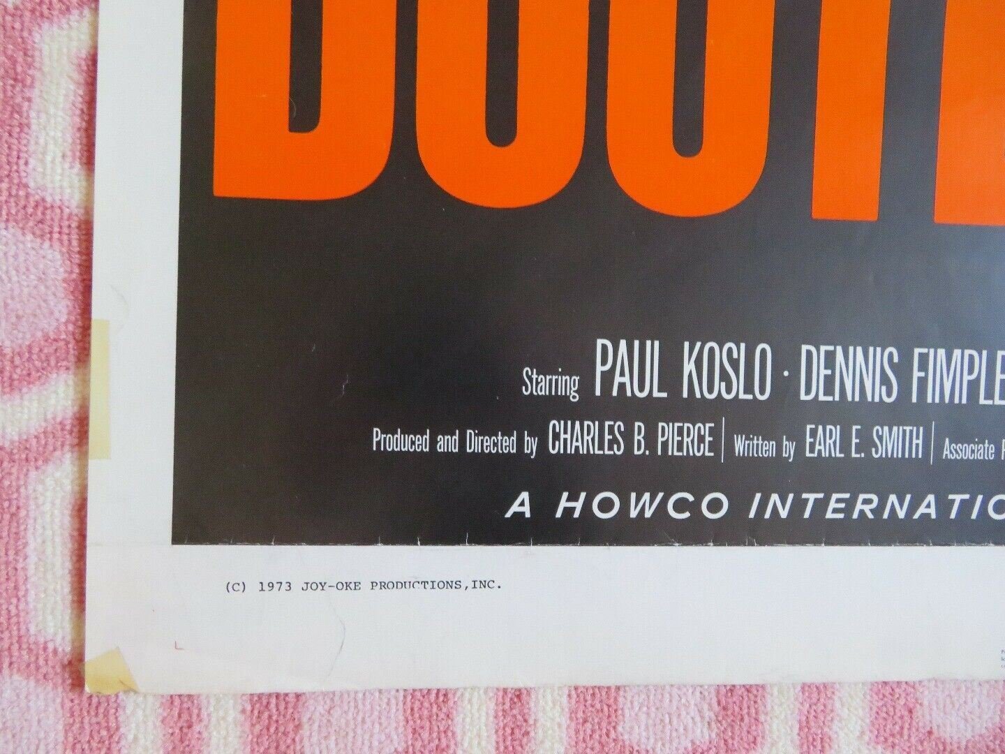 BOOTLEGGERS FOLDED US ONE SHEET POSTER SLIM PICKENS PAUL KOSLO 1974 Movie posters