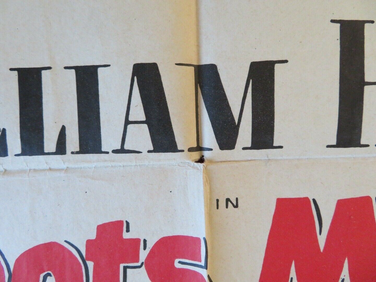 BOOTS MALONE FOLDED US ONE SHEET POSTER WILLIAM HOLDEN JOHNNY STEWART 1951 Movie posters