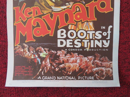 BOOTS OF DESTINY US (16"x 10.5") REPRODUCTION PHOTO POSTER KEN MAYNARD Movie posters