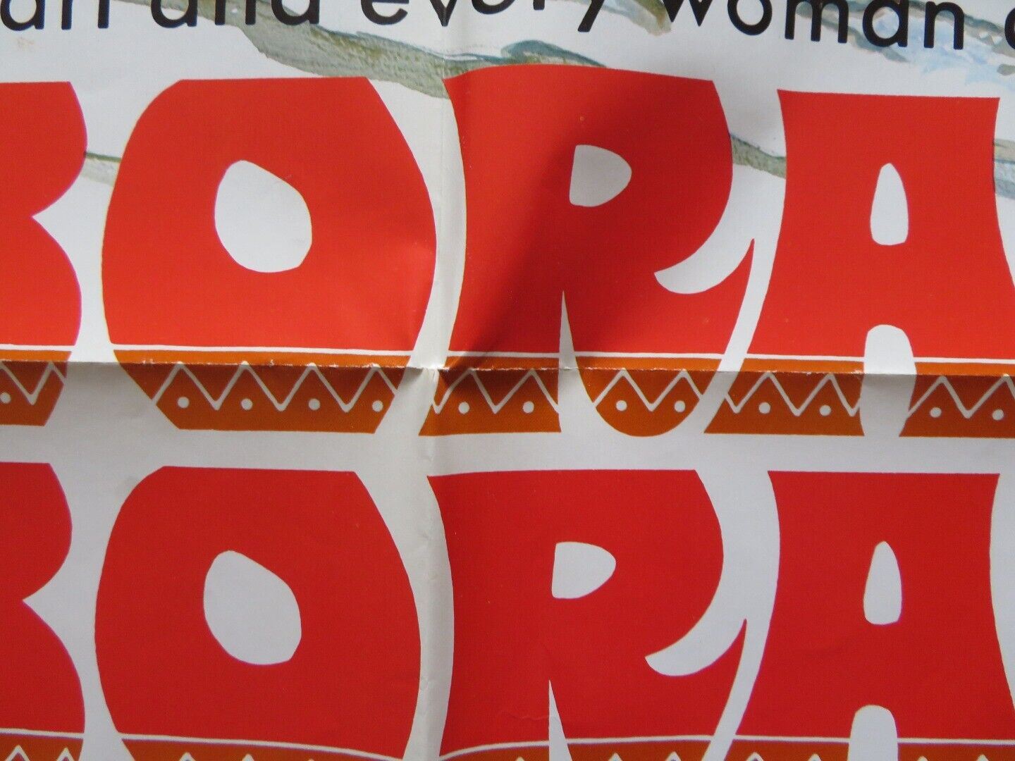 BORA BORA FOLDED US ONE SHEET POSTER HAYDEE POLITOFF CORRADO PANI 1970 Movie posters