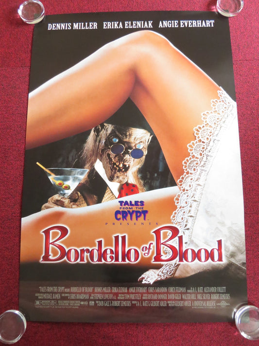 BORDELLO OF BLOOD US ONE SHEET ROLLED POSTER DENNIS MILLER ERIKA ELENIAK 1996 Rendezvous Cinema Movie posters