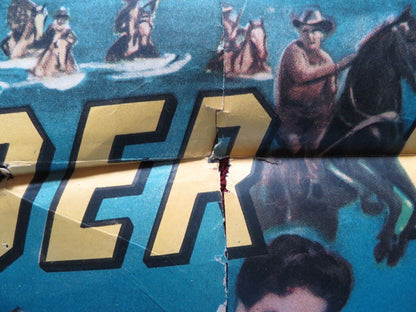 BORDER RIVER USA ONE SHEET POSTER JOEL MCCREA YVONNE DE CARLO 1954 Movie posters