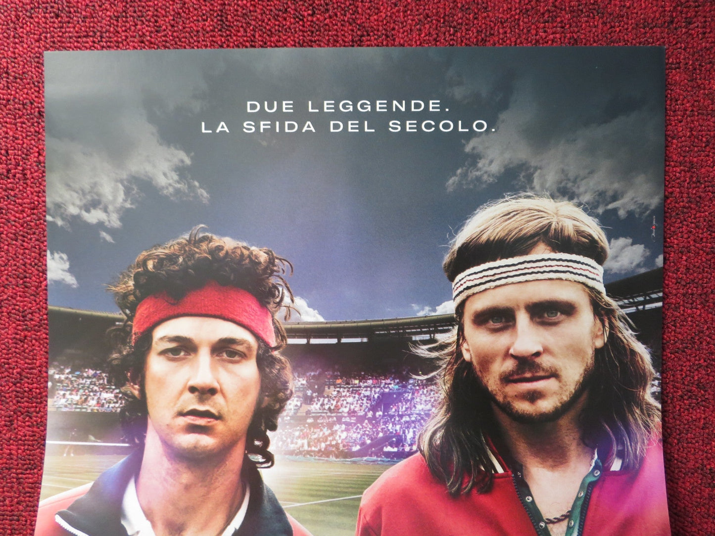BORG VS MCENROE ITALIAN LOCANDINA POSTER SHIA LABEOUF SVERRIR GUDNASON 2017 Rendezvous Cinema Movie posters