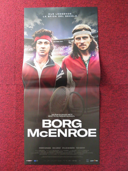 BORG VS MCENROE ITALIAN LOCANDINA POSTER SHIA LABEOUF SVERRIR GUDNASON 2017 Rendezvous Cinema Movie posters