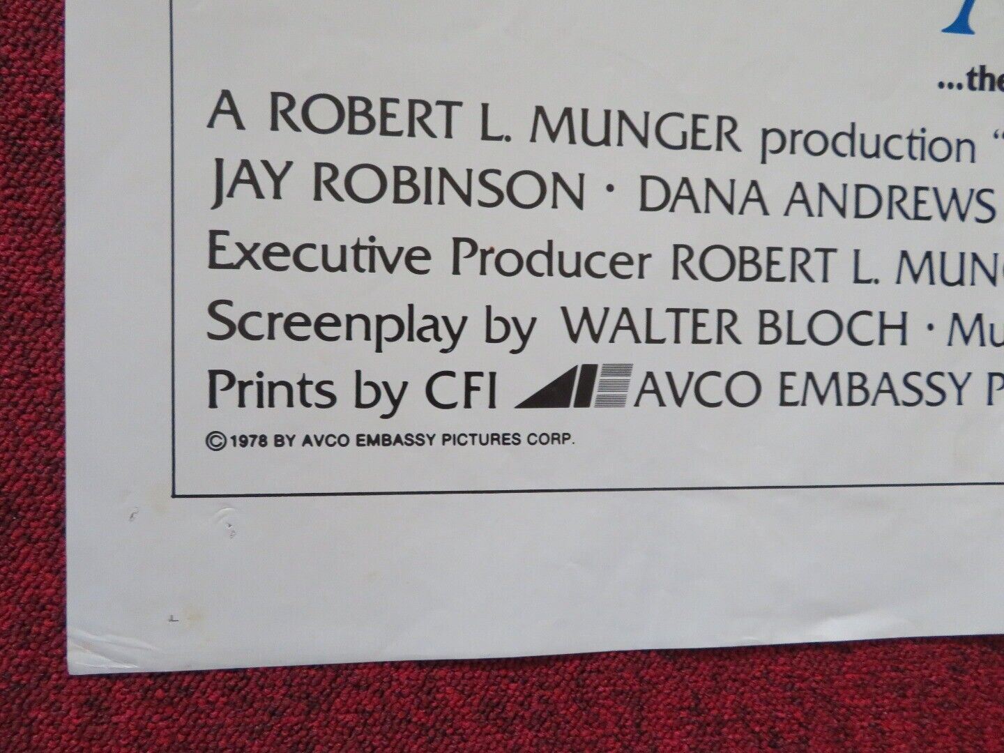 BORN AGAIN FOLDED US ONE SHEET POSTER DEAN JONES ANNE FRANCIS 1978 Movie posters