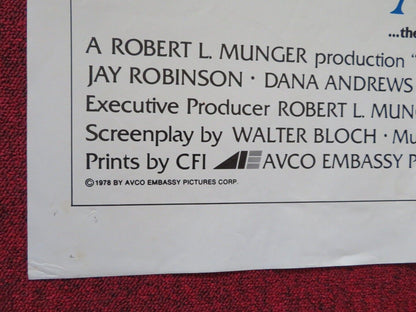 BORN AGAIN FOLDED US ONE SHEET POSTER DEAN JONES ANNE FRANCIS 1978 Movie posters