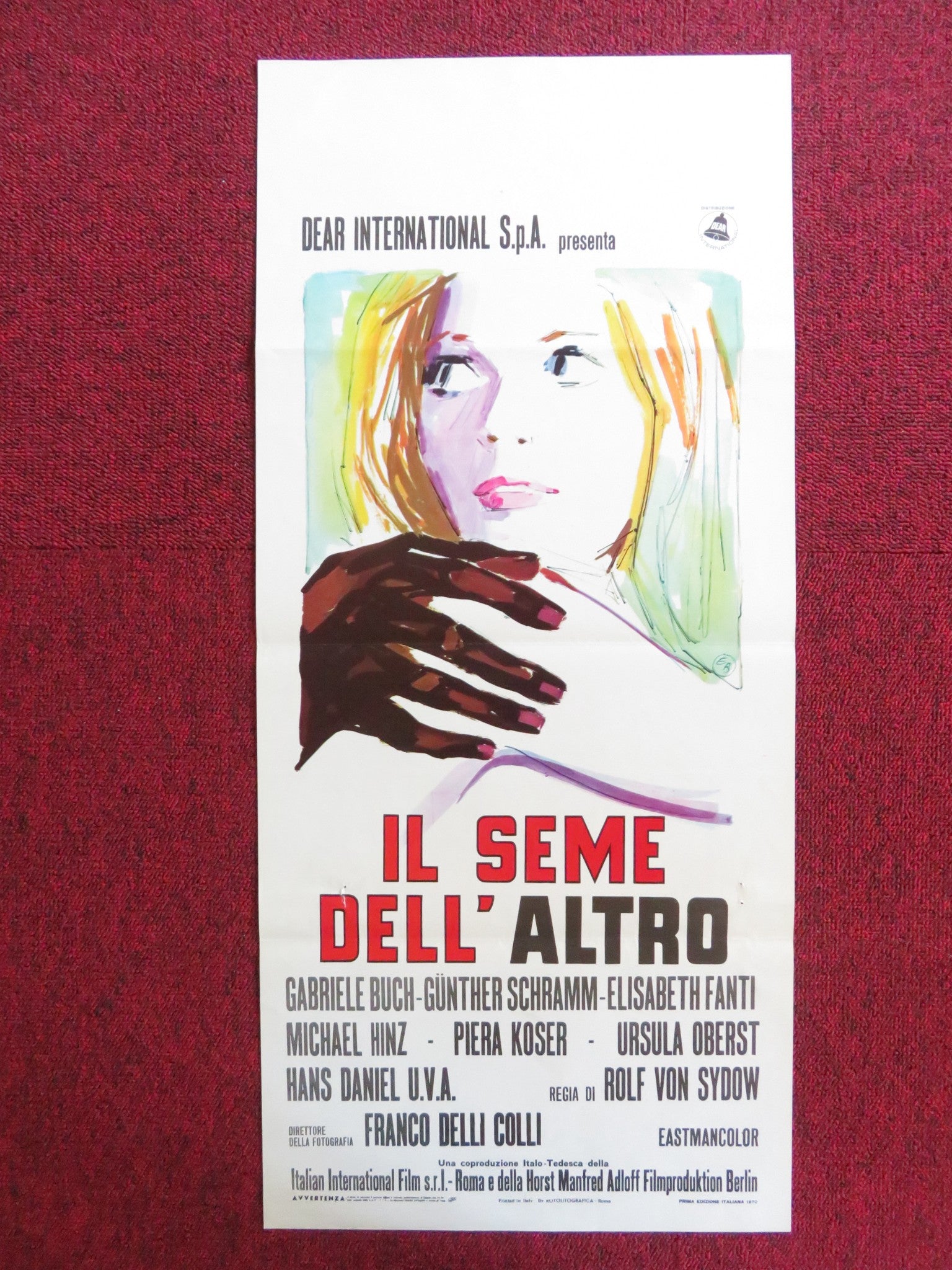 BORN BLACK TO WHITE PARENTS ITALIAN LOCANDINA POSTER GABRIELE BUCH 1970 Rendezvous Cinema Movie posters