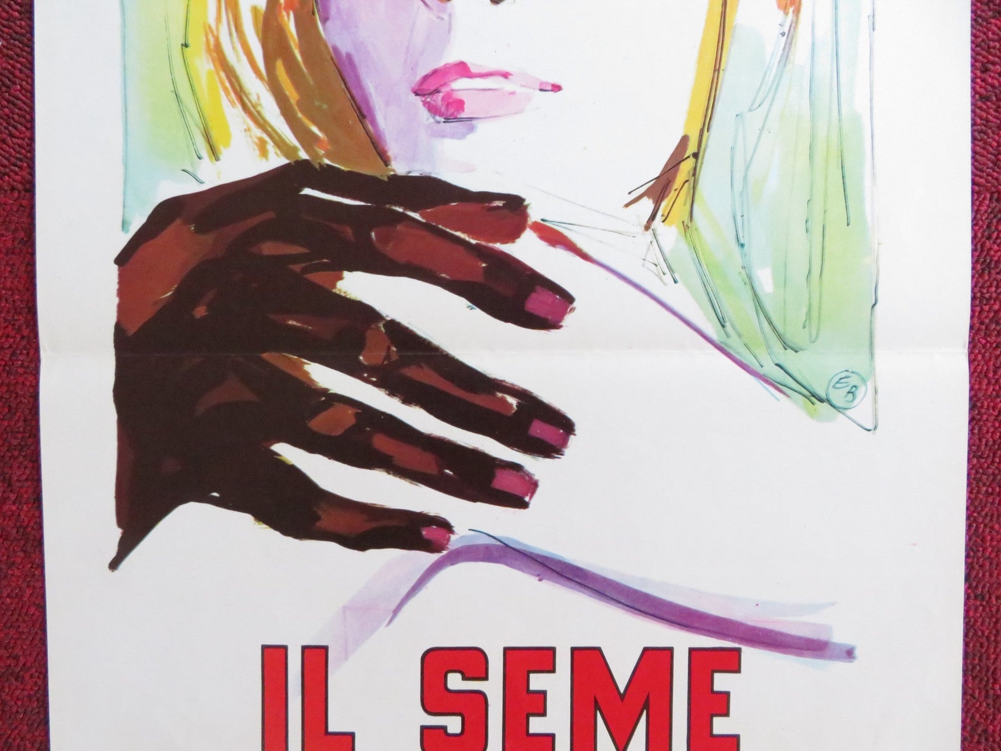 BORN BLACK TO WHITE PARENTS ITALIAN LOCANDINA POSTER GABRIELE BUCH 1970 Rendezvous Cinema Movie posters