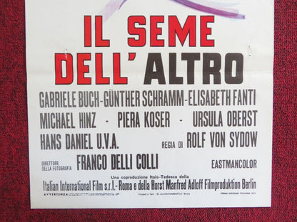 BORN BLACK TO WHITE PARENTS ITALIAN LOCANDINA POSTER GABRIELE BUCH 1970 Rendezvous Cinema Movie posters