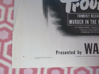 BORN FOR TROUBLE /Murder in the Big House FOLDED US ONE SHEET POSTER 1942 Movie posters