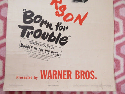 BORN FOR TROUBLE/ MURDER IN THE BIG HOUSE US INSERT (14"x 36") POSTER 1946 - Rendezvous Cinema