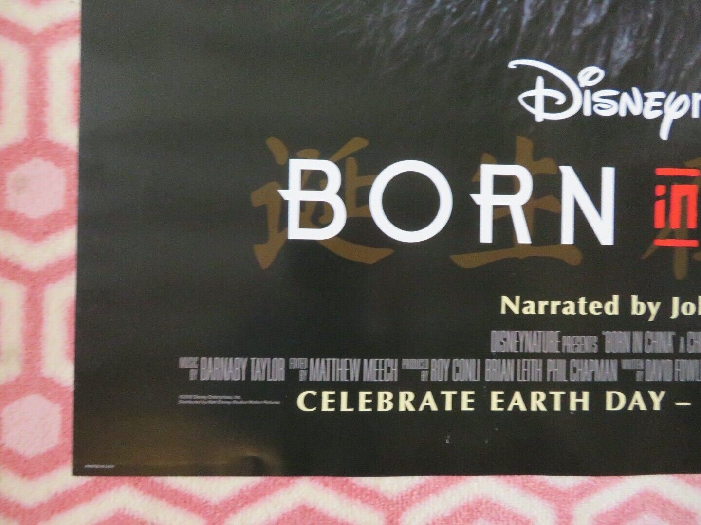 BORN IN CHINA US ONE SHEET ROLLED POSTER DISNEY JOHN KRASINSKI 2016 Movie posters