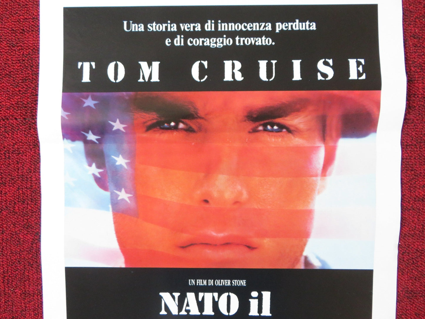 BORN ON THE FOURTH OF JULY ITALIAN LOCANDINA POSTER TOM CRUISE OLIVER STONE 1989 Rendezvous Cinema Movie posters