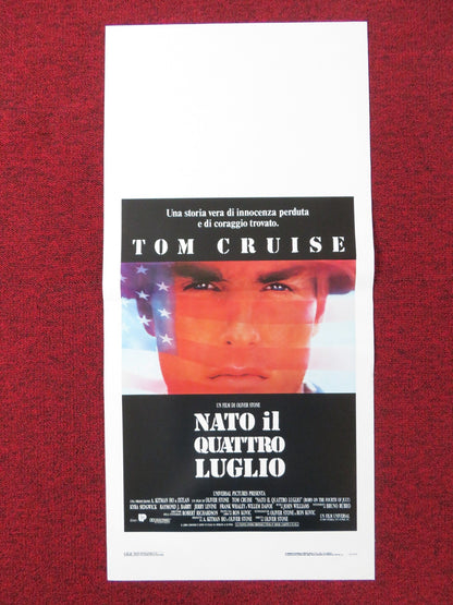 BORN ON THE FOURTH OF JULY ITALIAN LOCANDINA POSTER TOM CRUISE OLIVER STONE 1989 Rendezvous Cinema Movie posters