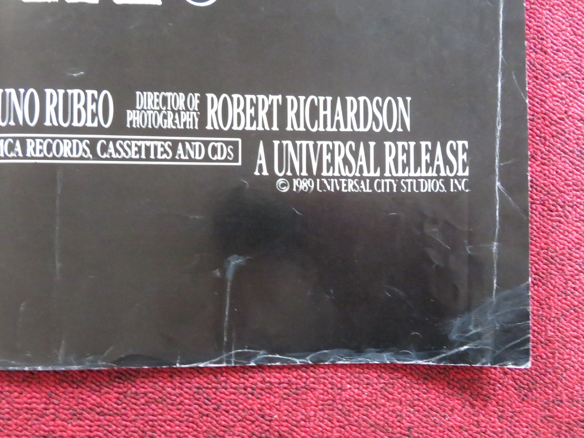 BORN ON THE FOURTH OF JULY UK QUAD POSTER FOLDED TOM CRUISE OLIVER STONE 1989 Rendezvous Cinema Movie posters