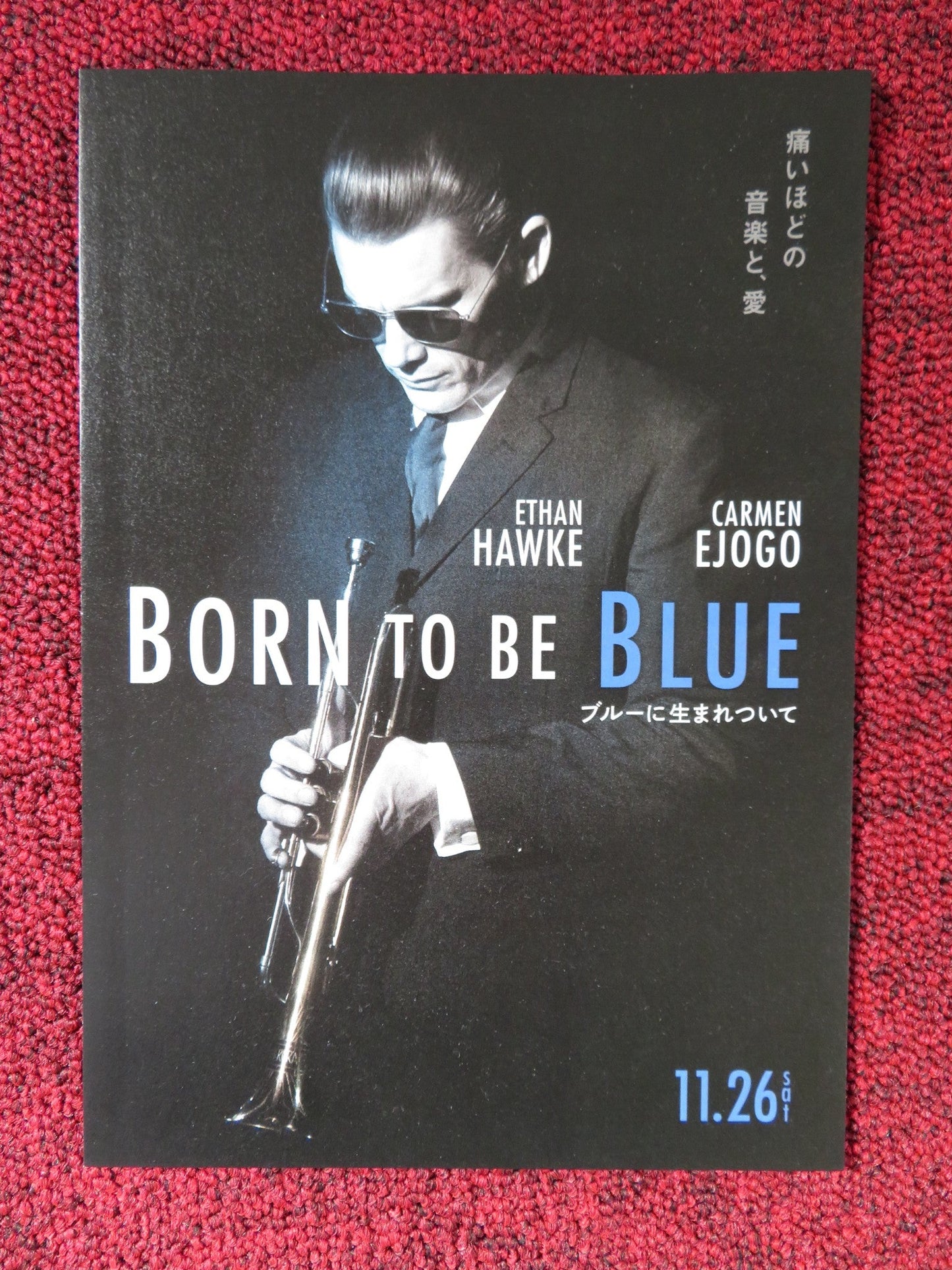 BORN TO BE BLUE JAPANESE CHIRASHI (B5) POSTER ETHAN HAWKE CARMEN EJOGO 2015 Rendezvous Cinema Movie posters