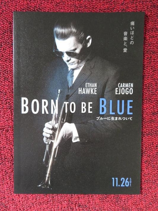 BORN TO BE BLUE JAPANESE CHIRASHI (B5) POSTER ETHAN HAWKE CARMEN EJOGO 2015 Rendezvous Cinema Movie posters