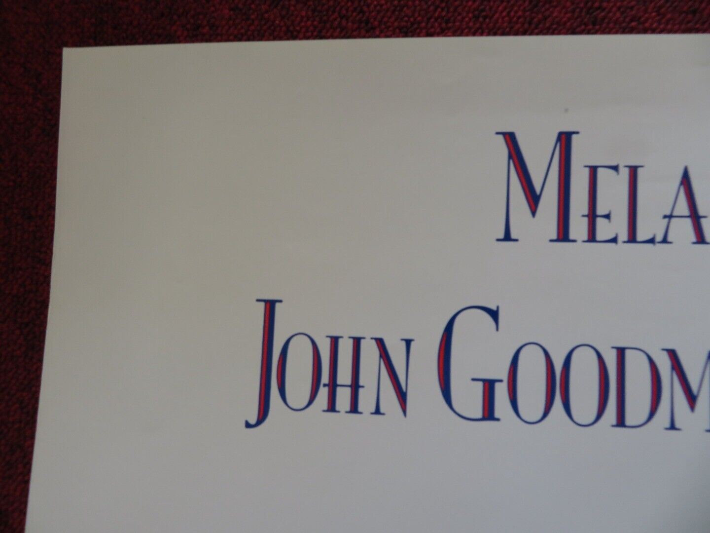 BORN YESTERDAY FOLDED US ONE SHEET POSTER MELANIE GRIFFITH JOHN GOODMAN 1993 Rendezvous Cinema Movie posters