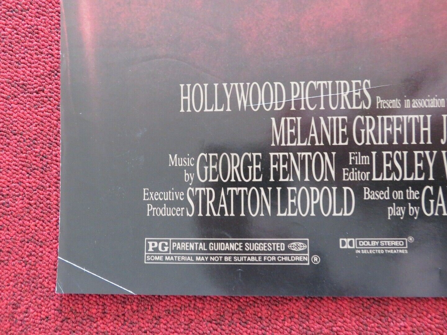 BORN YESTERDAY FOLDED US ONE SHEET POSTER MELANIE GRIFFITH JOHN GOODMAN 1993 Rendezvous Cinema Movie posters