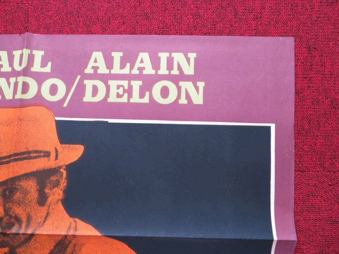 BORSALINO FOLDED ARGENTINA ONE SHEET POSTER ALAIN DELON JEAN-PAUL BELMONDO - Rendezvous Cinema