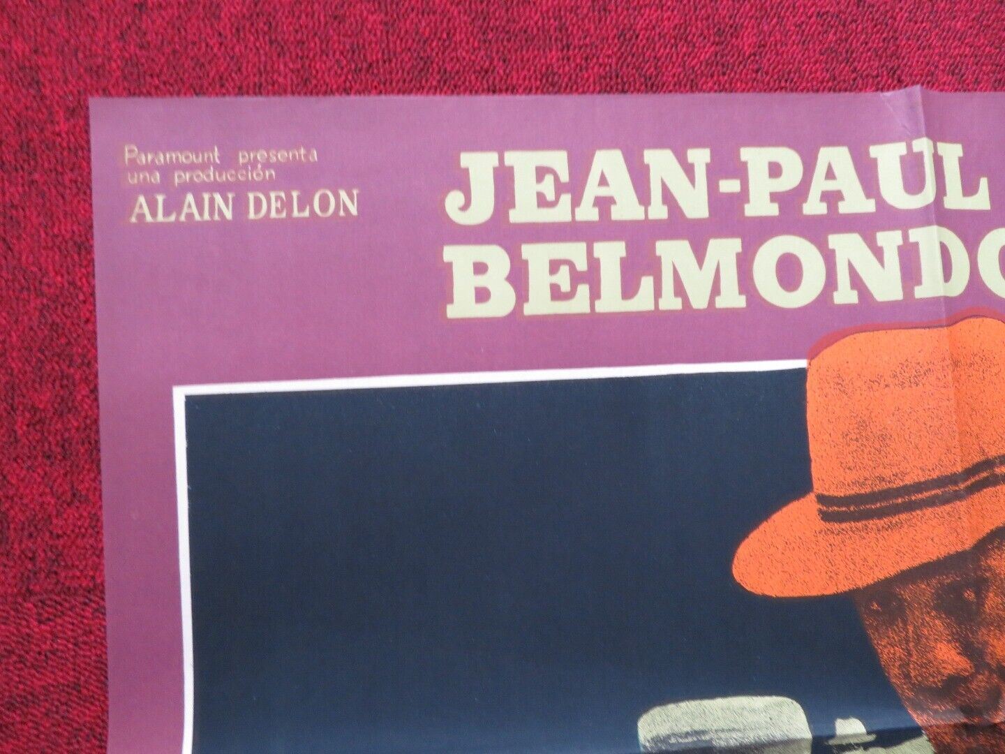 BORSALINO FOLDED ARGENTINA ONE SHEET POSTER ALAIN DELON JEAN-PAUL BELMONDO - Rendezvous Cinema