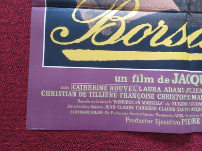 BORSALINO FOLDED ARGENTINA ONE SHEET POSTER ALAIN DELON JEAN-PAUL BELMONDO - Rendezvous Cinema