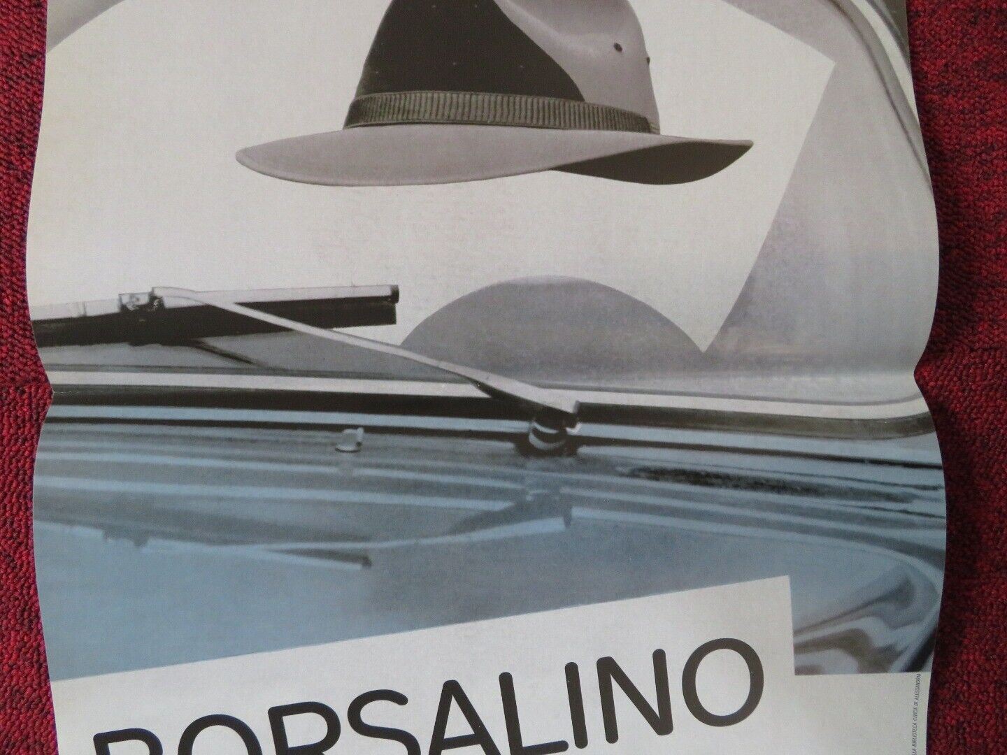 BORSALINO ITALIAN LOCANDINA (26.5"x13") POSTER SIMONE BACHINI 2016 Movie posters
