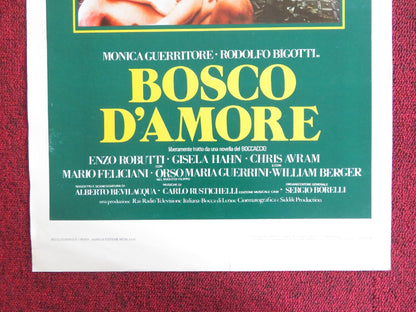 BOSCO D'AMORE ITALIAN LOCANDINA POSTER MONICA GUERRITORE RODOLFO BIGOTTI 1981 Rendezvous Cinema Movie posters