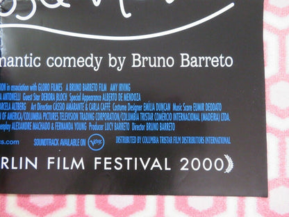 BOSSA NOVA US ONE SHEET POSTER AMY IRVING ANTONIO FAGUNDES 2000 Rendezvous Cinema Movie posters