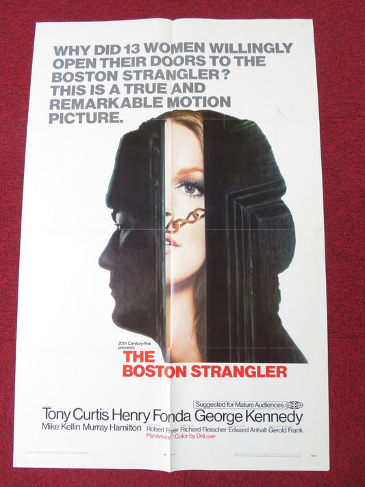 BOSTON STRANGLER FOLDED US ONE SHEET POSTER TONY CURTIS HENRY FONDA 1968 Rendezvous Cinema Movie posters