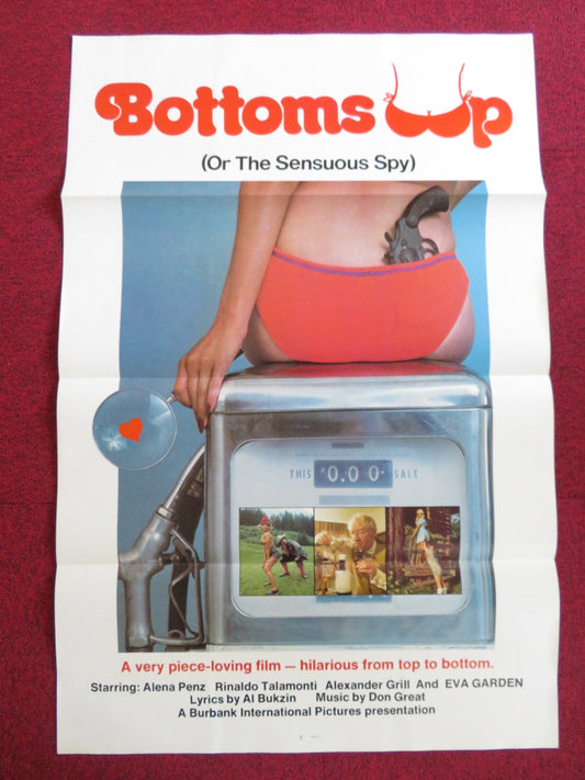 BOTTOMS UP US TRI FOLDED ONE SHEET ROLLED POSTER ALENA PENZ R. TALAMONTI 1974 Rendezvous Cinema Movie posters
