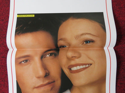 BOUNCE ITALIAN LOCANDINA (27.5"x13") POSTER BEN AFFLICK GWYNETH PALTROW 2001 Movie posters