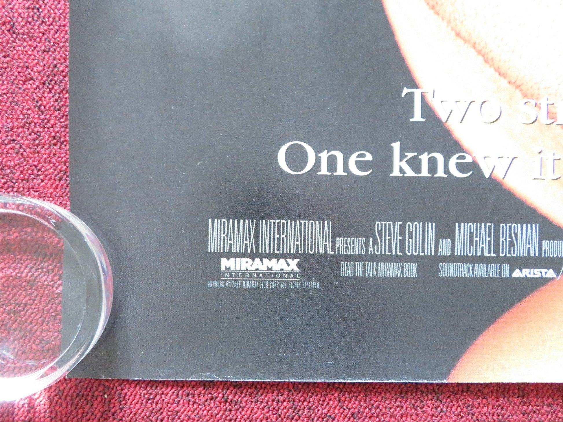 BOUNCE UK QUAD (30"x40") ROLLED POSTER BEN AFFLECK GWYNETH PALTROW 2000 Rendezvous Cinema Movie posters