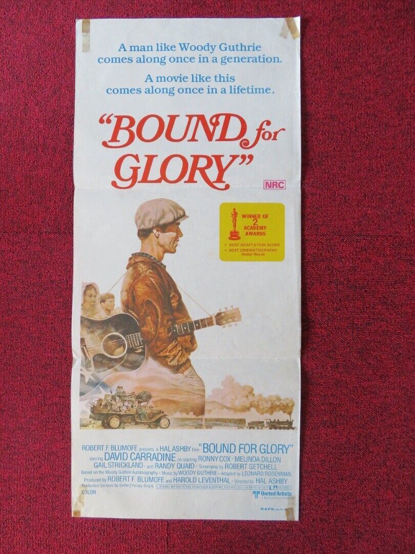BOUND FOR GLORY FOLDED AUSTRALIAN DAYBILL POSTER DAVID CARRADINE RONNY COX 1976 Movie posters