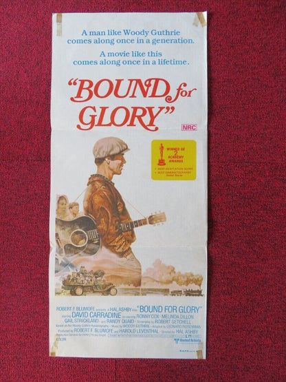 BOUND FOR GLORY FOLDED AUSTRALIAN DAYBILL POSTER DAVID CARRADINE RONNY COX 1976 Movie posters