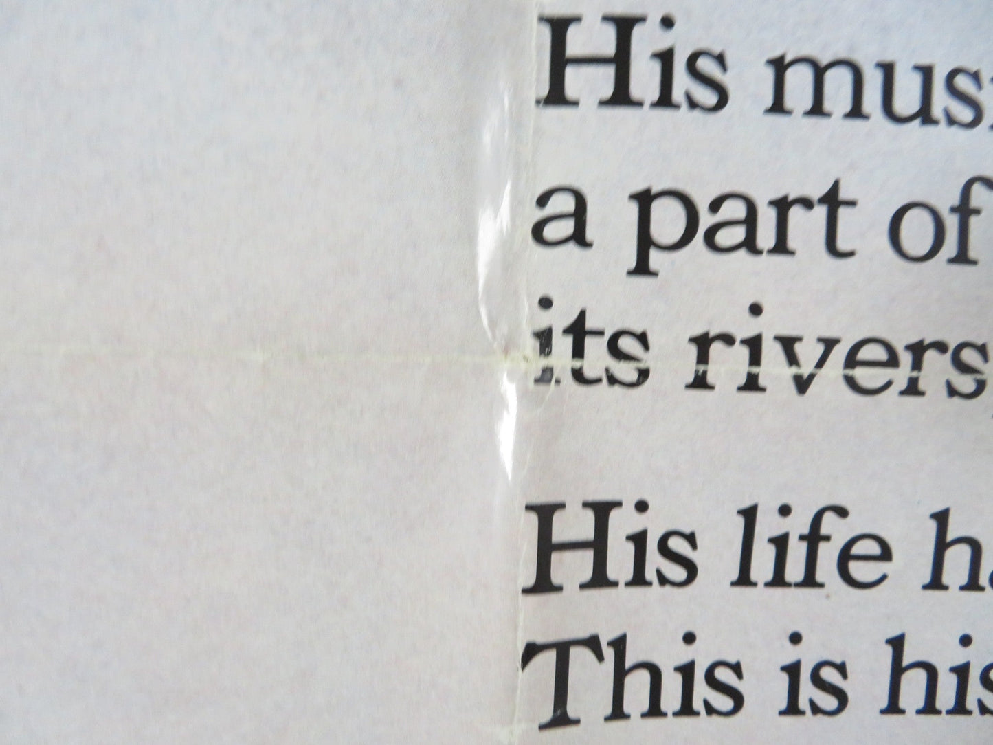 BOUND FOR GLORY FOLDED US ONE SHEET POSTER DAVID CARRADINE RONNY COX 1976 Rendezvous Cinema Movie posters