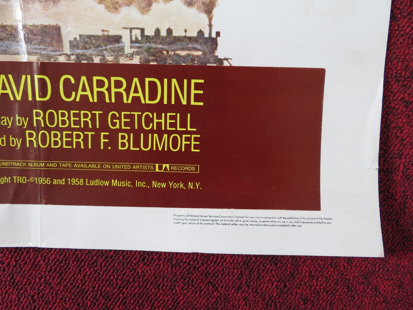 BOUND FOR GLORY US HALF SHEET (22"x 28") POSTER DAVID CARRADINE RONNY COX 1976 Rendezvous Cinema Movie posters