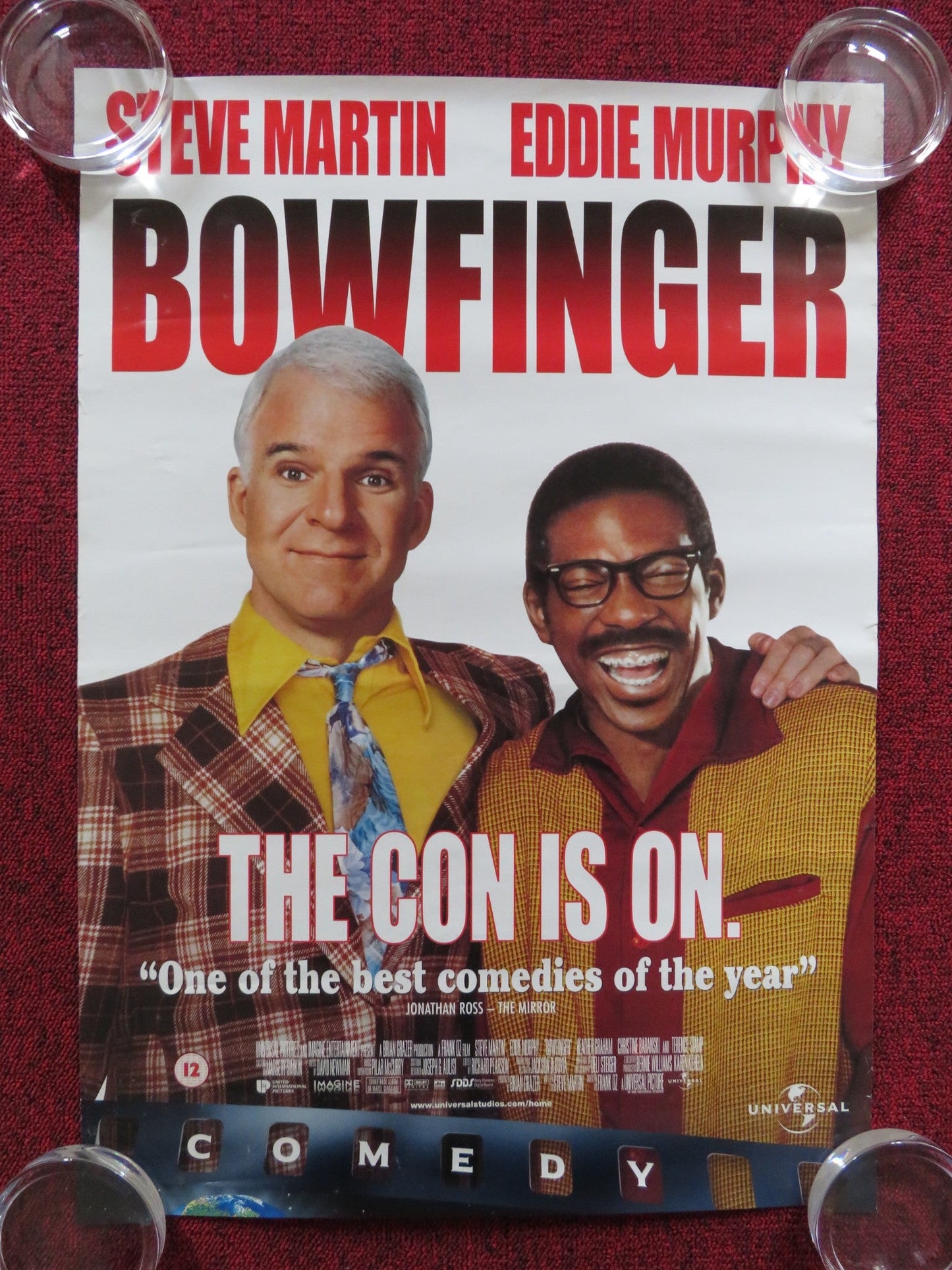 BOWFINGER VHS VIDEO POSTER STEVE MARTIN EDDIE MURPHY 1999 Rendezvous Cinema Movie posters