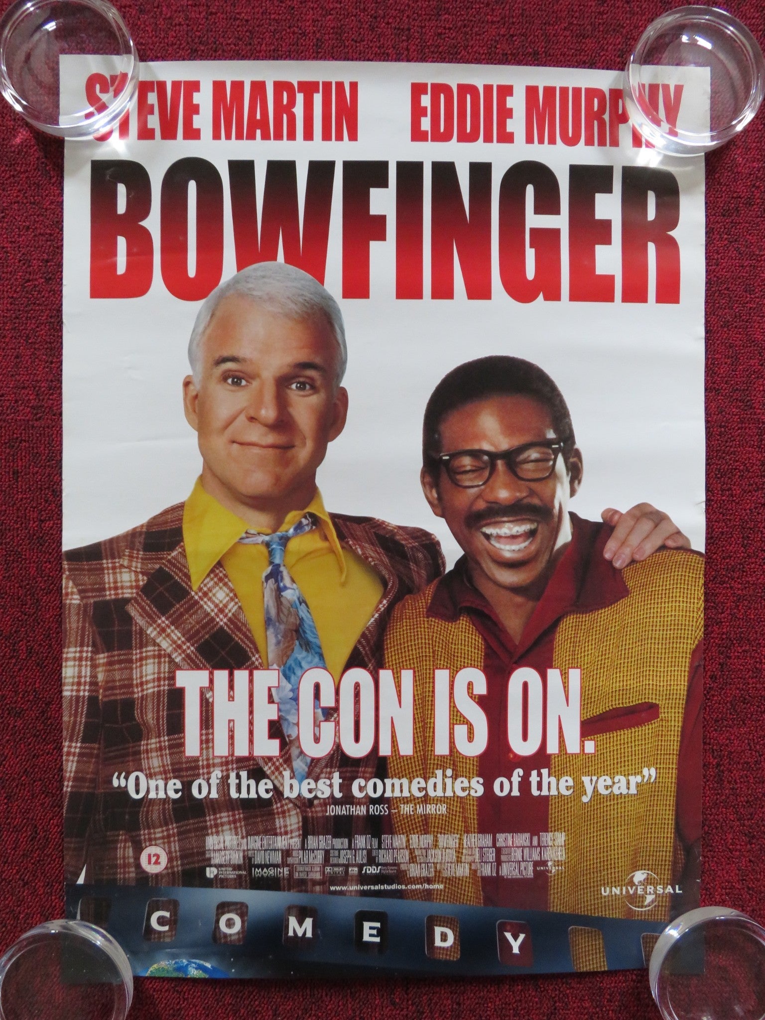 BOWFINGER VHS VIDEO POSTER STEVE MARTIN EDDIE MURPHY 1999 Rendezvous Cinema Movie posters
