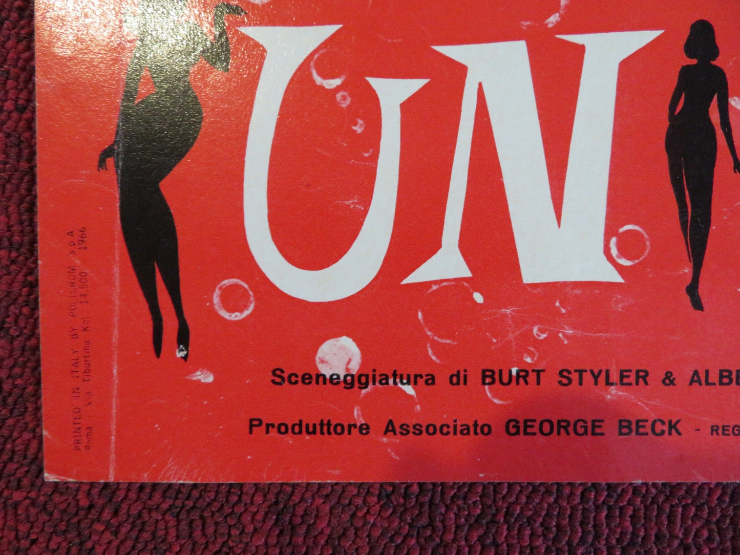 BOY, DID I GET A NUMBER WRONG - A ITALIAN FOTOBUSTA POSTER ELKE SOMMER 1966 Rendezvous Cinema Movie posters