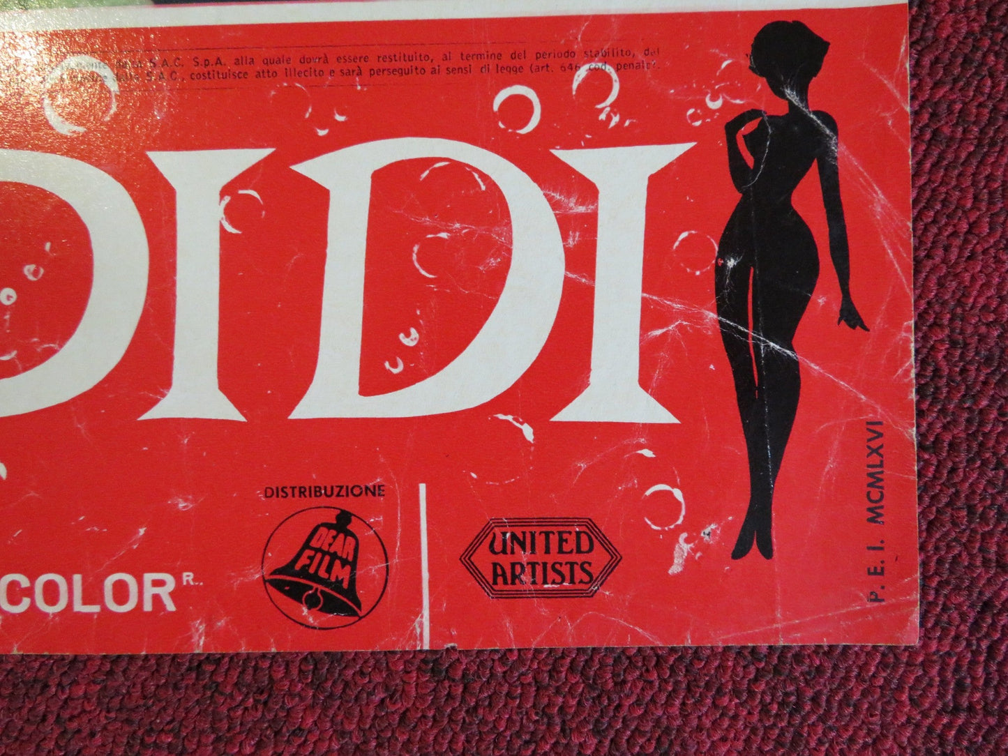 BOY, DID I GET A NUMBER WRONG - A ITALIAN FOTOBUSTA POSTER ELKE SOMMER 1966 Rendezvous Cinema Movie posters