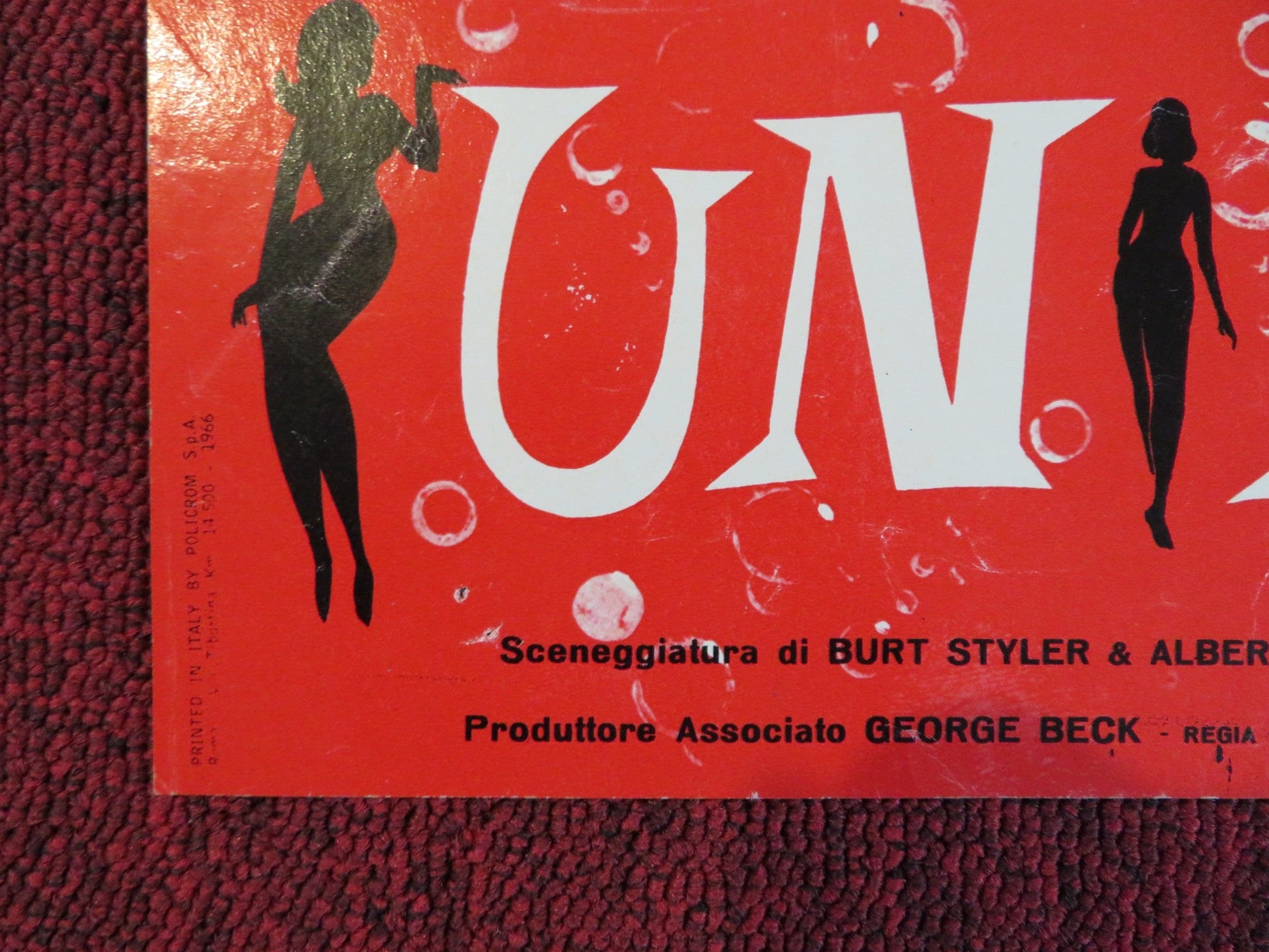 BOY, DID I GET A NUMBER WRONG - B ITALIAN FOTOBUSTA POSTER ELKE SOMMER 1966 Rendezvous Cinema Movie posters