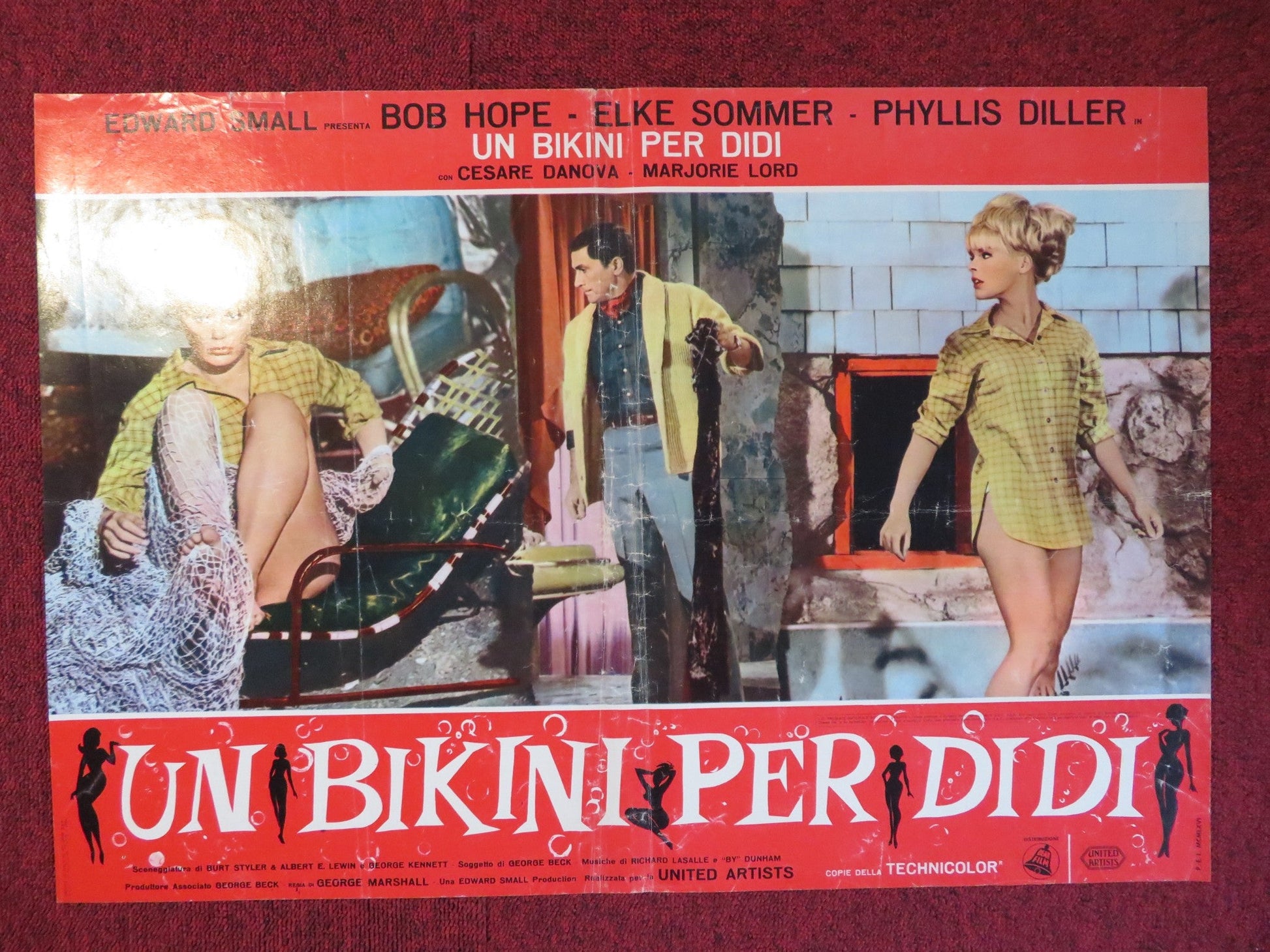 BOY, DID I GET A NUMBER WRONG - B ITALIAN FOTOBUSTA POSTER ELKE SOMMER 1966 Rendezvous Cinema Movie posters