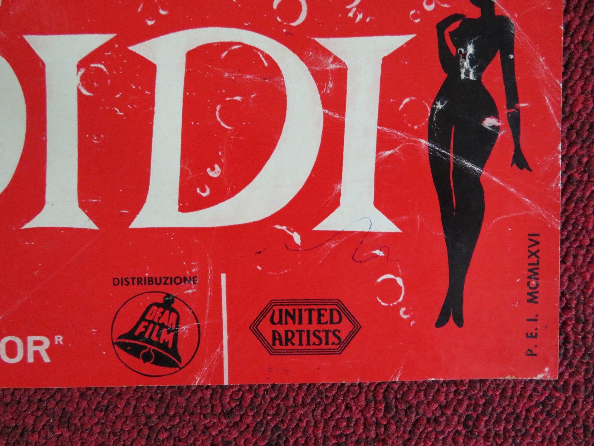 BOY, DID I GET A NUMBER WRONG - C ITALIAN FOTOBUSTA POSTER ELKE SOMMER 1966 Rendezvous Cinema Movie posters